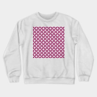 Retro Circles and Diamonds Red 5 Crewneck Sweatshirt